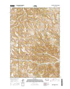 Cook Creek Butte 2017 topographic map thumbnail
