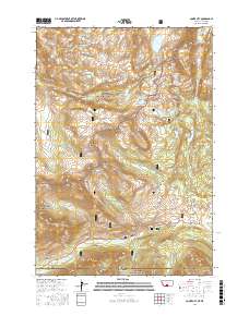 Cooke City 2017 topographic map thumbnail