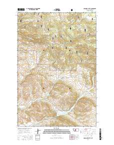 Coxcombe Butte 2017 topographic map thumbnail