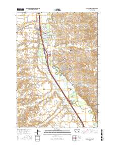 Crow Agency 2017 topographic map thumbnail
