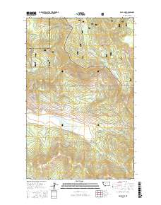 Dahl Lake 2017 topographic map thumbnail