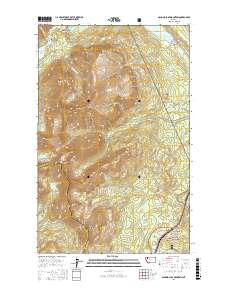 Dancing Lady Mountain 2017 topographic map thumbnail