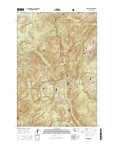 Dickie Peak 2017 topographic map thumbnail