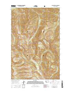 Hahn Creek Pass 2017 topographic map thumbnail