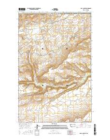 Hall Coulee 2017 topographic map thumbnail