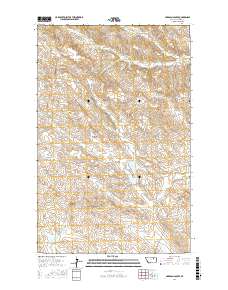 Hardpan Coulee 2017 topographic map thumbnail