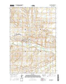 Harlowton 2017 topographic map thumbnail