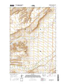Harlowton SW 2017 topographic map thumbnail