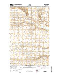 Havre NW 2017 topographic map thumbnail