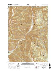 Hidden Lakes 2017 topographic map thumbnail
