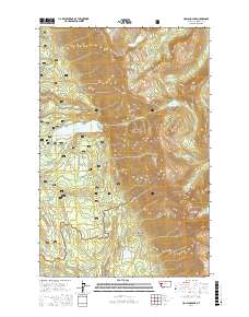 Holland Lake 2017 topographic map thumbnail