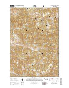 Home Creek Butte 2017 topographic map thumbnail