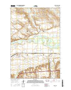 Hysham 2017 topographic map thumbnail