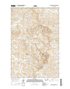 Johnson Coulee East 2017 topographic map thumbnail