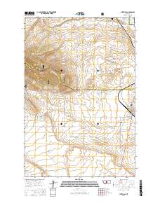 Judith Gap 2017 topographic map thumbnail