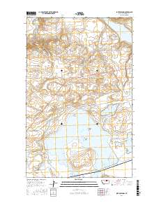 Lake Bowdoin 2017 topographic map thumbnail