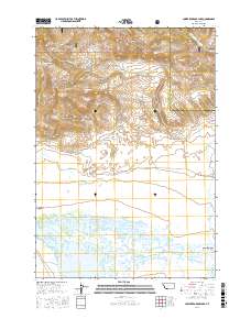Lower Red Rock Lake 2017 topographic map thumbnail