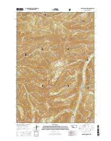 Manhead Mountain 2017 topographic map thumbnail