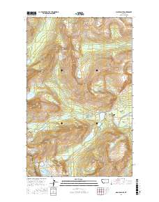 Many Glacier 2017 topographic map thumbnail