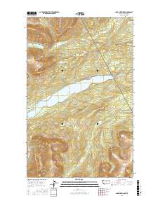 Lake Sherburne 2017 topographic map thumbnail