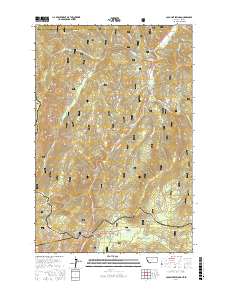 Lolo Hot Springs 2017 topographic map thumbnail
