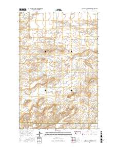 Lone Man Coulee West 2017 topographic map thumbnail