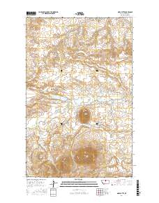 Miles Butte 2017 topographic map thumbnail