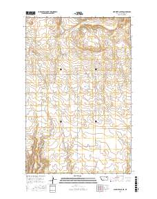 Milk River Coulee 2017 topographic map thumbnail
