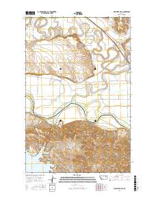 Milk River Hills 2017 topographic map thumbnail