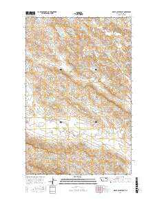Miller Coulee East 2017 topographic map thumbnail