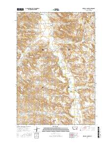 Mitchell Coulee 2017 topographic map thumbnail