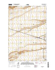 Moccasin 2017 topographic map thumbnail
