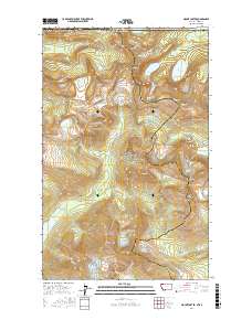 Mount Carter 2017 topographic map thumbnail