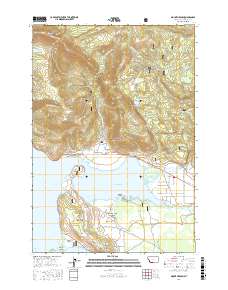 Mount Hebgen 2017 topographic map thumbnail