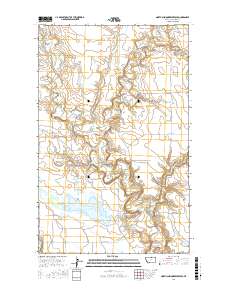 North Chinook Reservoir 2017 topographic map thumbnail