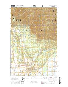 Ovando Mountain 2017 topographic map thumbnail