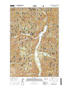 Painted Rocks Lake 2017 topographic map thumbnail