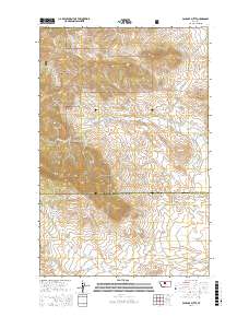 Palisade Butte 2017 topographic map thumbnail