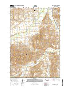 Pass Creek West 2017 topographic map thumbnail