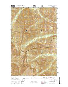 Pentagon Mountain 2017 topographic map thumbnail