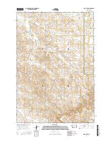 Piney Butte 2017 topographic map thumbnail