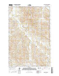 Piney Butte SW 2017 topographic map thumbnail