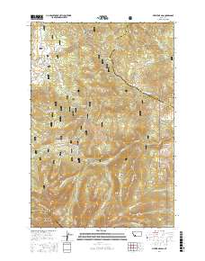 Pipestone Pass 2017 topographic map thumbnail