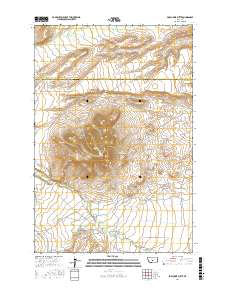 Porcupine Butte 2017 topographic map thumbnail