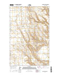 Porcupine Coulee 2017 topographic map thumbnail