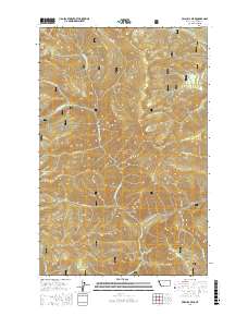 Priscilla Peak 2017 topographic map thumbnail