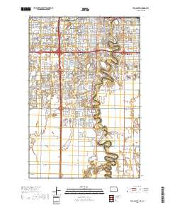 Fargo South 2018 topographic map thumbnail