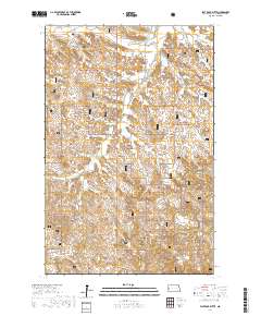 Flat Rock Butte 2017 topographic map thumbnail