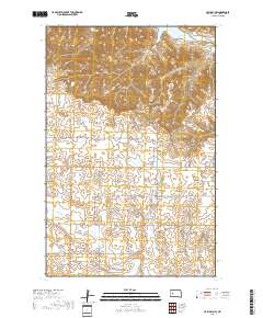Halliday NW 2018 topographic map thumbnail