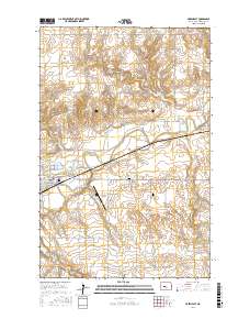 Hazen East 2017 topographic map thumbnail